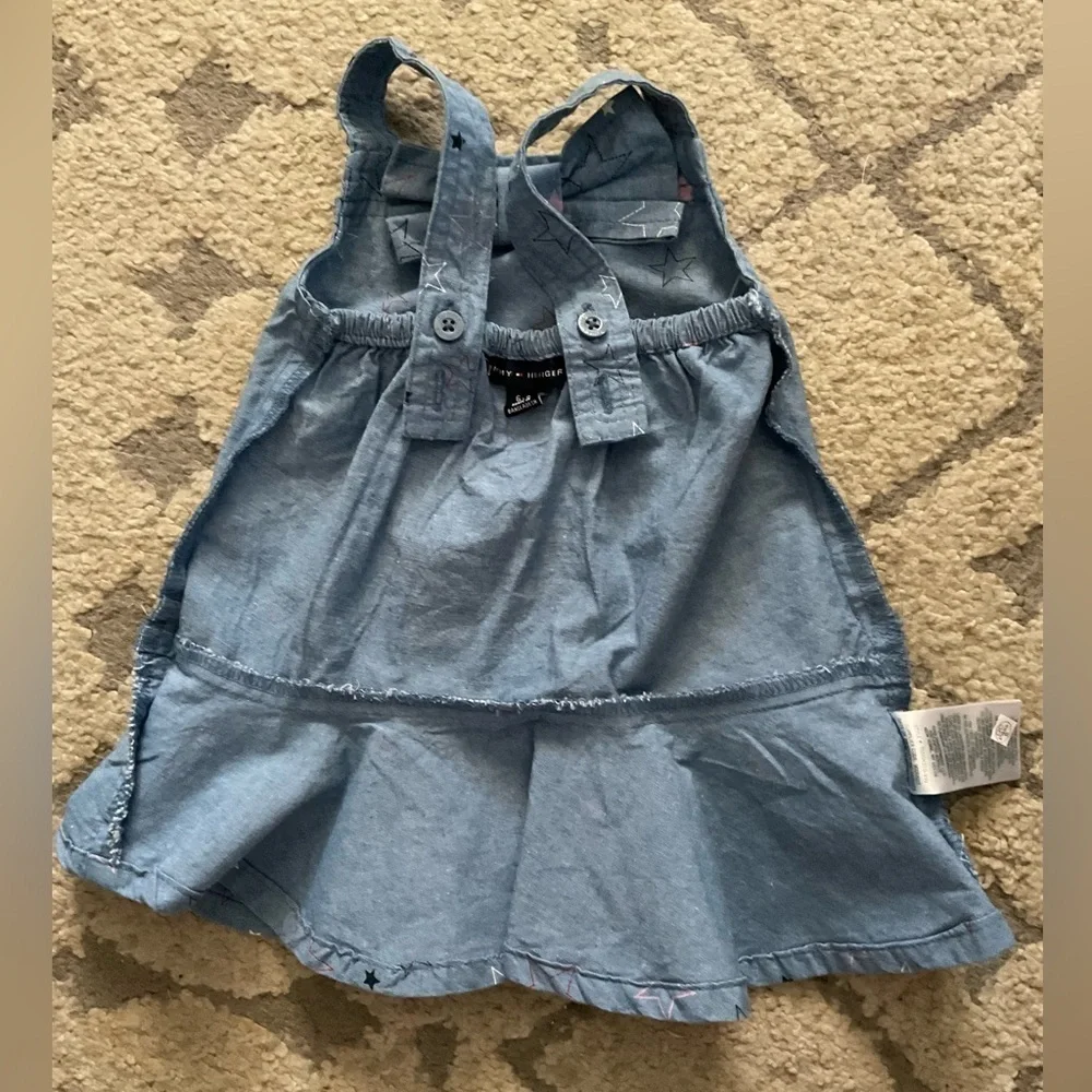 Tommy Hilfiger Baby Girls Printed Chambray Sundress